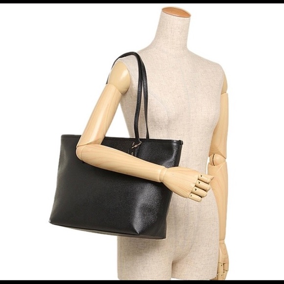 🌷coach city zip tote/black/shoulder bag/leather - Picture 7 of 8